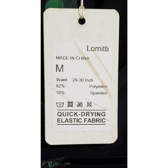 Lomitti Women's Mesh Insert Plunge 1pc Bathing Suit-M - Picture 5 of 5